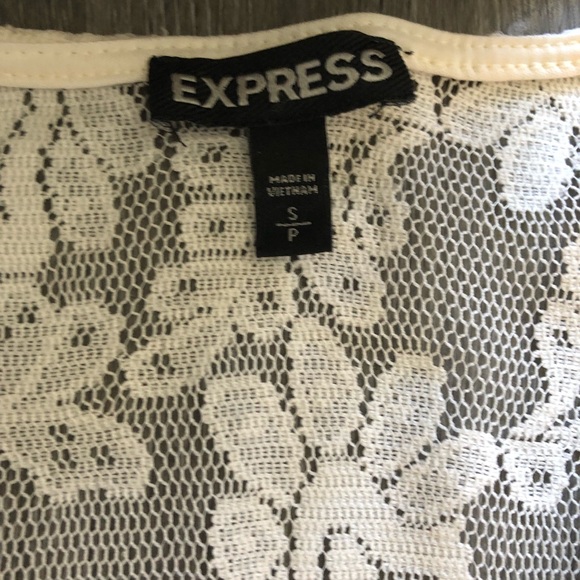 Express White Lace Kimono - Picture 6 of 6